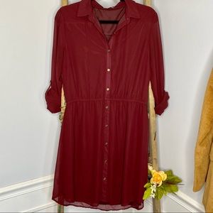 Burgundy Dress